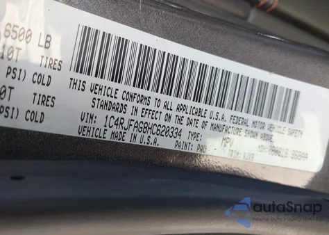 2017 Jeep Grand Cherokee Laredo z USA, uszkodzony, nr VIN 1C4RJFAG8HC620334